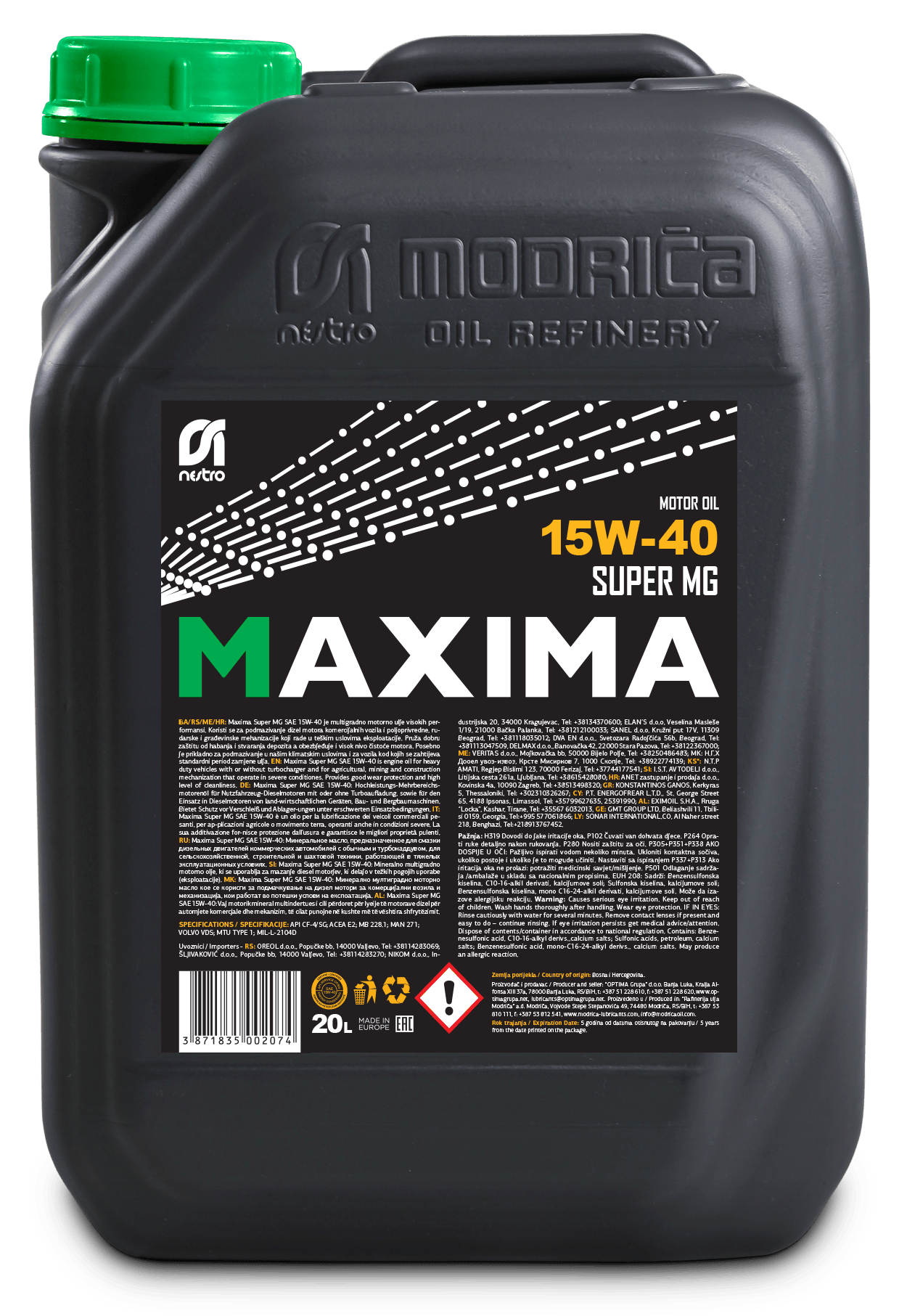 Моторное масло Nestro MAXIMA SUPER SAE 15W-40